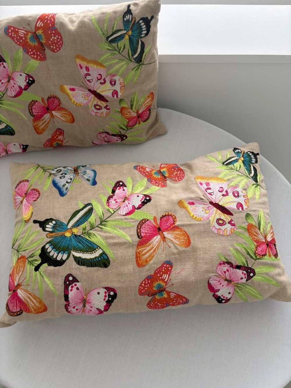 Zara Home Decorative Butterfly Throw Pillows Set of 2